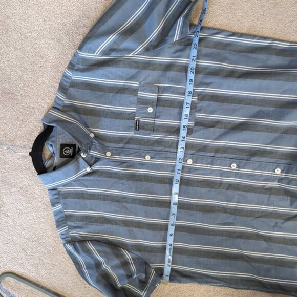 Volcom Y2K Modern Fit Skater Street Urban Striped Shirt XL - Picture 4 of 6